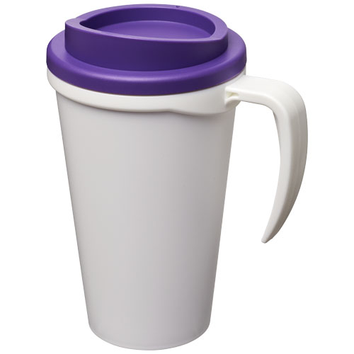 Mug isolant 350 ml promotionnel Americano® Blanc et Violet